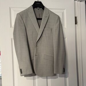 Express Men's Light Gray Sport Coat
